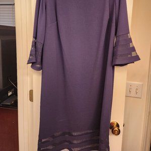 Plus Size Sheer-Stripe Sheath dresses (2)